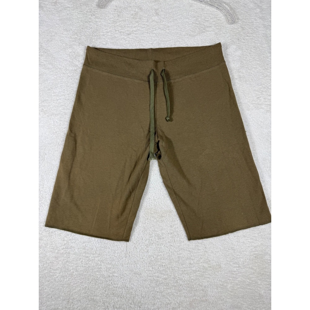 Energie Bermuda Shorts Womens Large Olive Green y2k Drawstring Athleisure